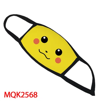 

Face Mask Cartoon Pikachu Mouth Mask Breathable Reusable Anti Pollution Fabric Dust Mask Cover Protect Unisex Mask for Teens
