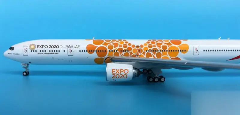 GeminiJets Emirates Airlines EXPO DUBAIUAE BOEING 777-300ER A6-EPO 1/400 литья под давлением модель самолета