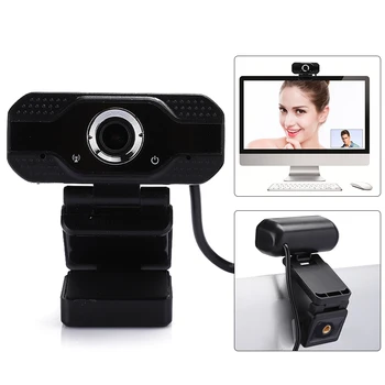 

1080P USB Webcam Auto-focus Computer Web Camera with Built-in Microphone for Online Teaching Video Conference Live Broadcast
