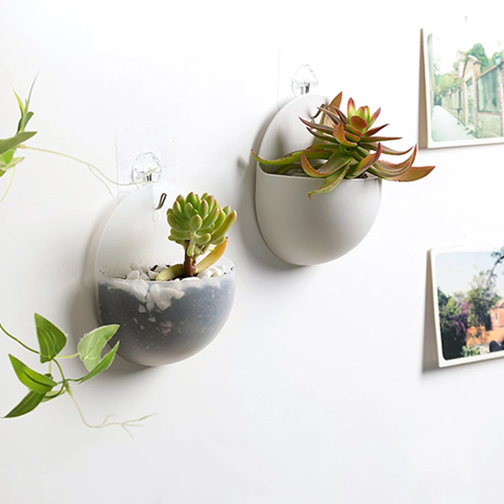 Semi rund Blumentopf Wand Blumentopf Kunststoff Hängen Pflanzen