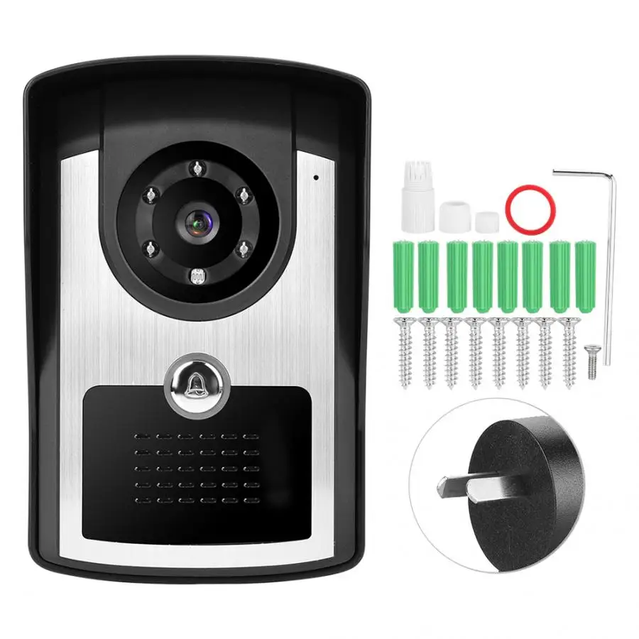 ring doorbell 1080P IP Smart WIFI Security Doorbell Wireless Video Door Phone IR Camera 110-240V - Цвет: A