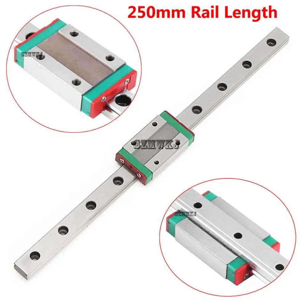 MGN12H Miniature Linear Guide Rail Slider Mini Motion Steel Sliding Block
