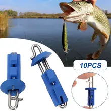 10pcs Sea Fishing Splash Down Solo Hook Bait Clip Breakaway Style Bait Release Clip Multifunction Pesca Iscas Tackle Tools