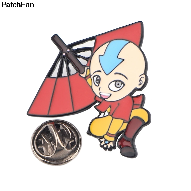 20 шт./лот Patchfan последний Airbender мультфильм эмаль брошь булавки Металл insignia para рюкзак «сделай сам» одежда для сумки, бейджи A2693