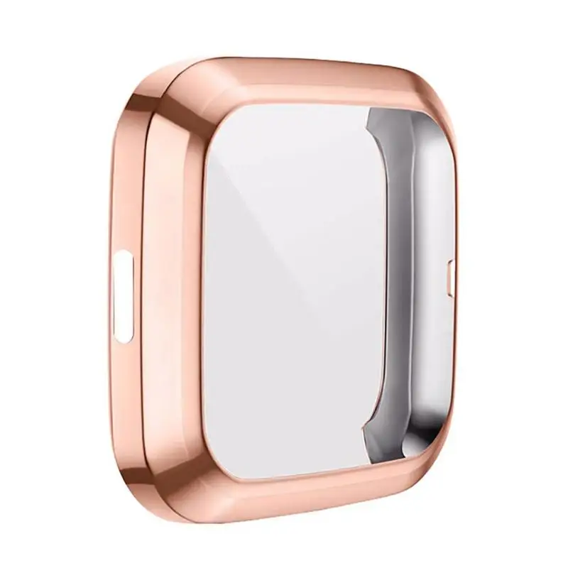 Новинка, 10 цветов, мягкий ТПУ чехол для Fitbit Versa, 2 ремешка, водонепроницаемый корпус для часов, Защита экрана для Fitbit Versa 2, Смарт-часы