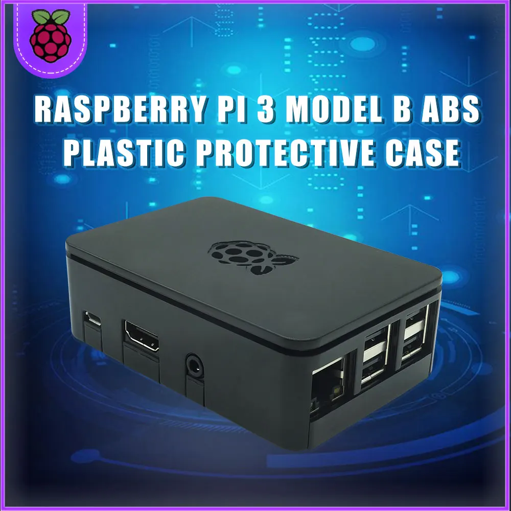 raspberry pi 3b+ case raspberry pi 3 accessories Black Protective Case With camera bracket for Raspb