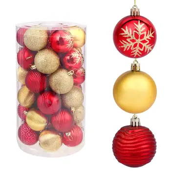 

36pcs Christmas Ball Colorful Durable Delicate Tree Hanging for Party