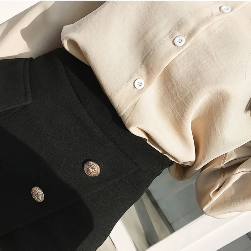 Women's Woolen Fabric Short Skirt Irregular Three Buckle Culottes High Waist A-line Skirt Culottes Female Above Knee Mini ML305