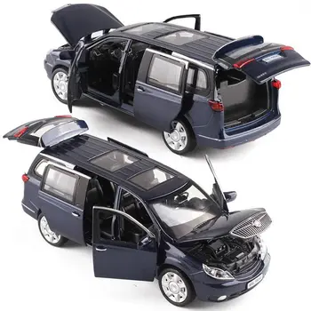

1:32 high simulation Buick GL8 alloy car sound and light pull back car model children's toys for gifts
