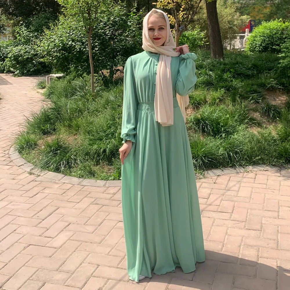 2021 Eid Mubarak Kaftan Abaya Dubai 
