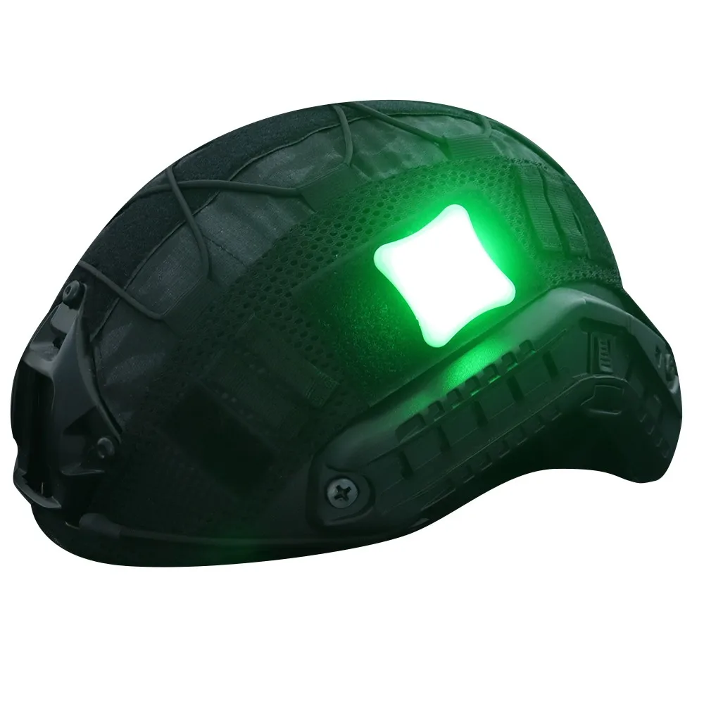 Защитный светильник на шлем, тактические сигнальные индикаторы, лампа для выживания с волшебной лентой, водонепроницаемый военный светодиодный светильник, аварийные инструменты