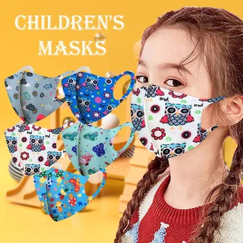 

face mask for kids Cotton Face Mouth Mask Cartoon Adjustable Washable Safet Protect Dustproof Haze Face Mask cubrebocas