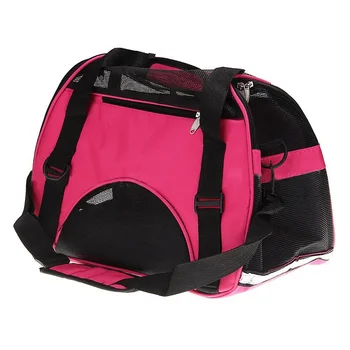 

New Pet Dog Cat Puppy Portable Travel Carrier Fabric Crate Tote Cage Bag Tote Kennel pink