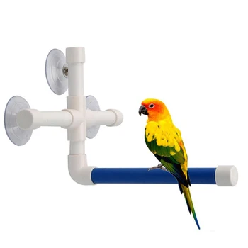 

Cockatiel Budgie Macaw Perch Rack Cage For Parrots Plastic Foldable Bird Toy Parrot Bath Shower Standing Platform Cockatiel Toys