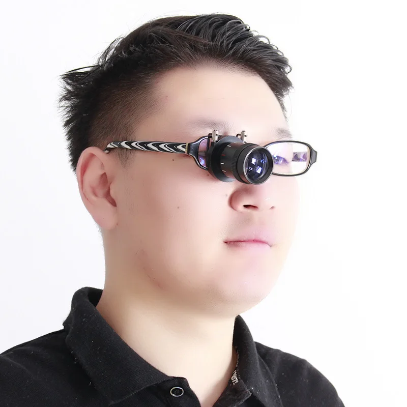 

Amblyopia Auxiliary Observation Mirror Close Range Single Telescope 3 times HD hook-type convenient carrying 8123