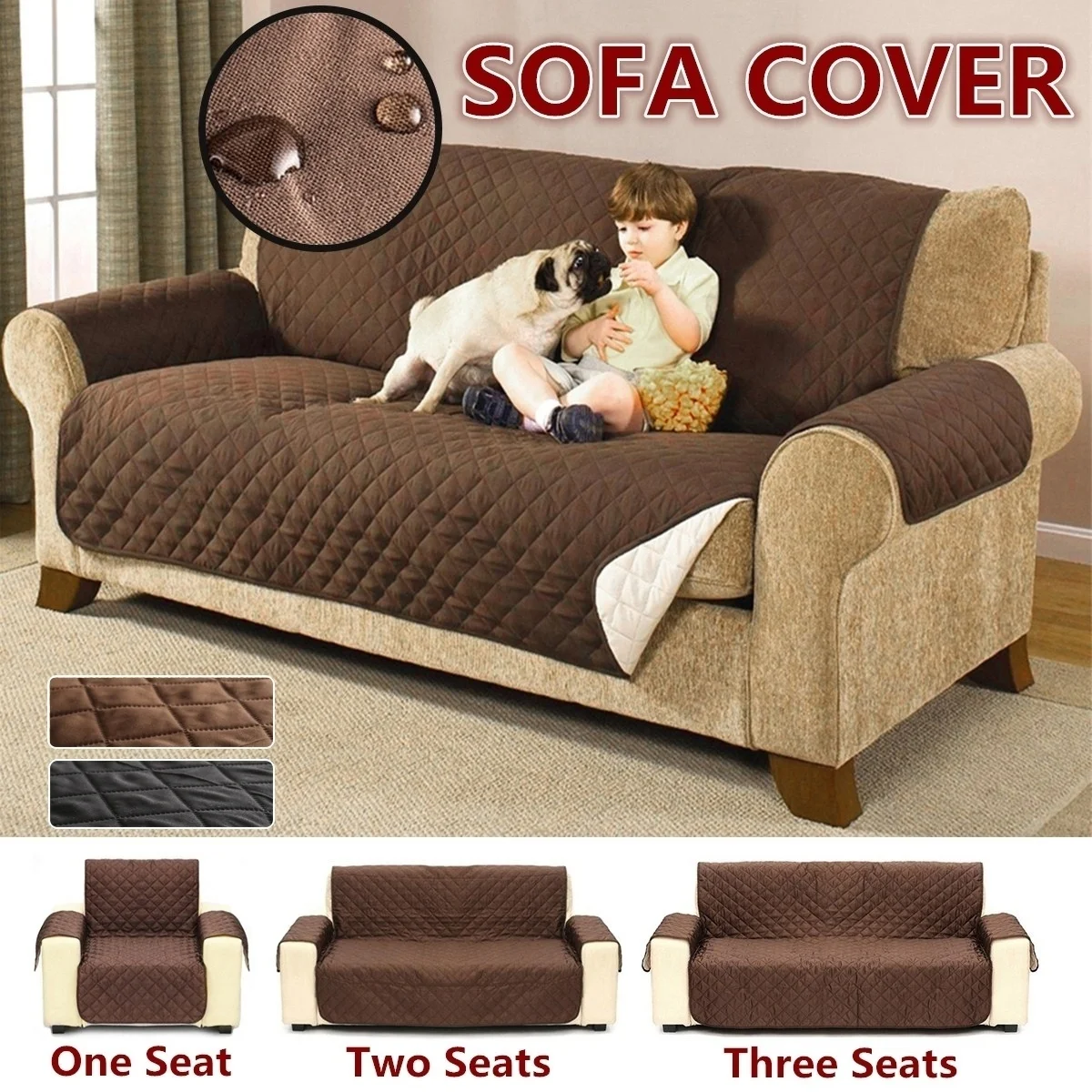 

Sofa Cover for Living Room Pet Couch Cover Removable Funda Sofa Washable Furniture Protector Single/Two/Three-Seater