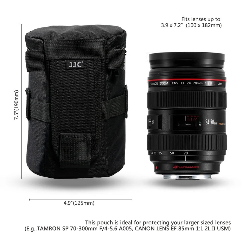 Waterproof Camera Lens Bag & Belt Storage Pouch for Photography Accessories