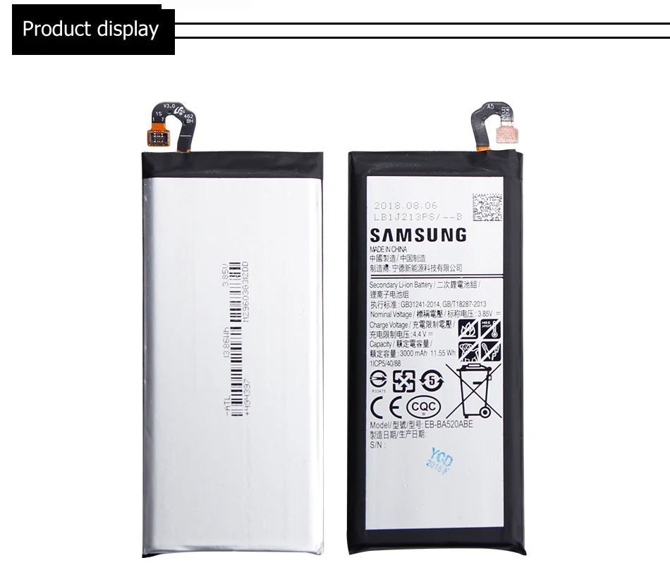 Samsung EB-BA520ABE аккумулятора для телефона для samsung Galaxy A5 Edition A520 SM-A520F A520F 3000 мАч батареи+ Бесплатные инструменты