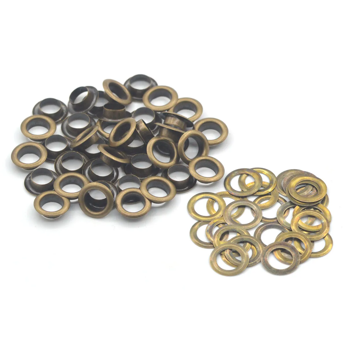 Grommet Eyelet 100sets Bronze Color Pure Brass 4mm/5mm/6mm/8mm/10mm With Washer Fit Leather Craft Shoes Belt Cap