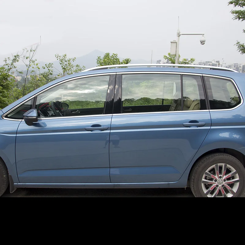 Lsrtw2017 304 нержавеющая сталь окна автомобиля планки украшения для volkswagen Passat touran vw авто аксессуары