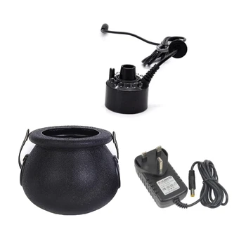 

US/EU/UK Plug Halloween Witch Jar Mist Maker DIY Landscape Fog Jar Festival Party Decoration Horror Scene Decor Props