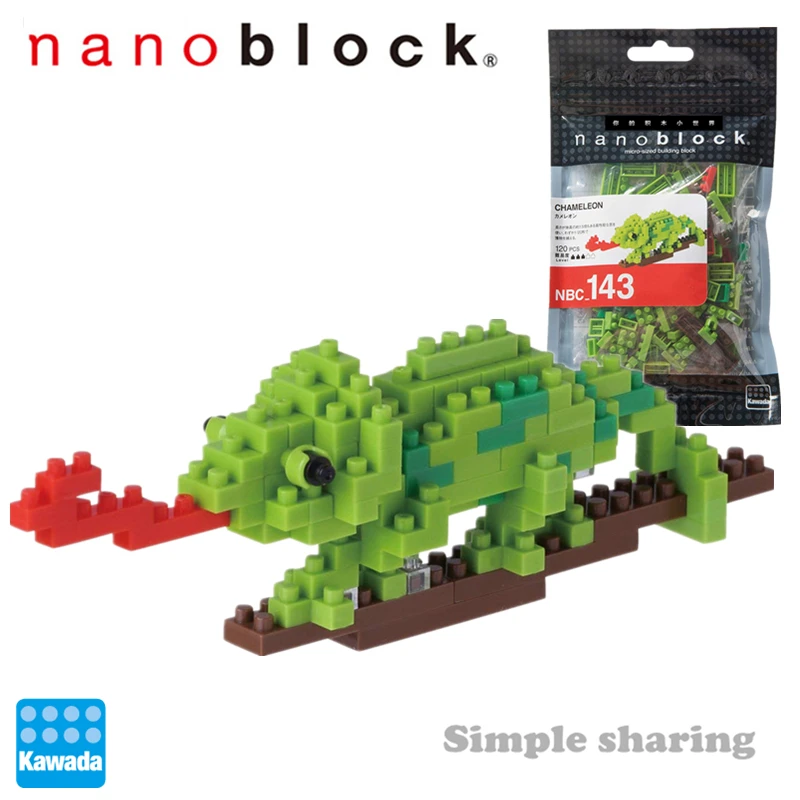 Новинка коллекция миниатюрных строительных блоков Nanoblock из серии Хамелеон микро
