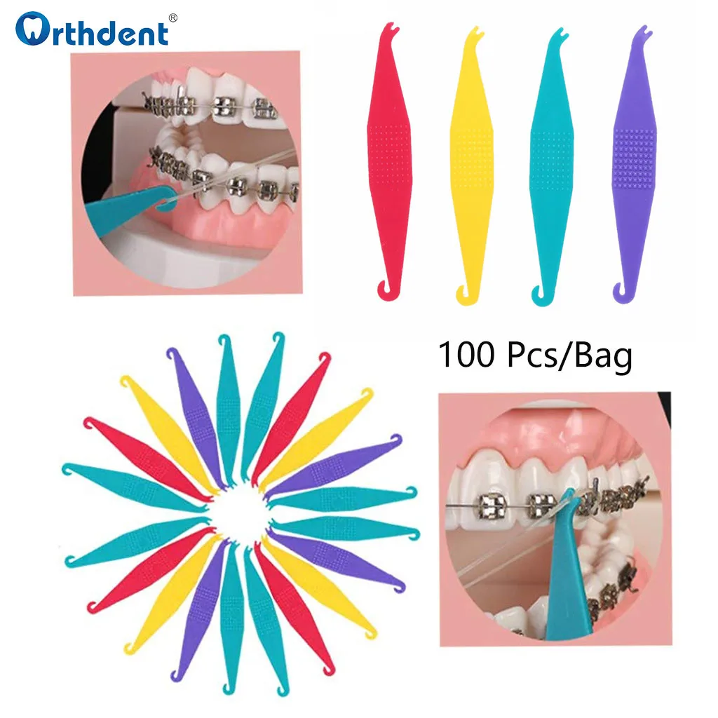 100PcsOrthodonticElasticPlacersDisposableDentalRubberBands