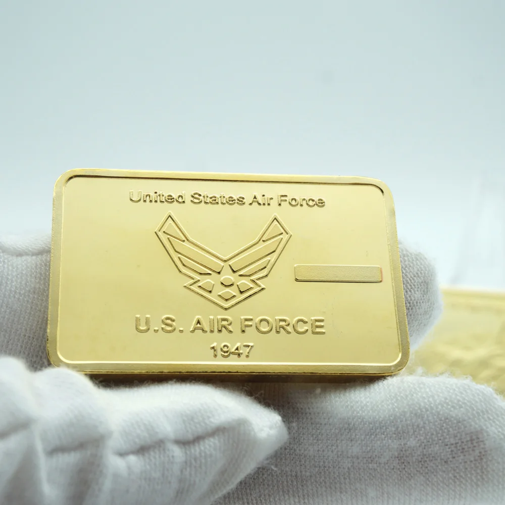 

1974 United States Air Force F-16 Fighting Falcon Souvenir Gold Plated Bar Commemorative Challenge Honor Coin