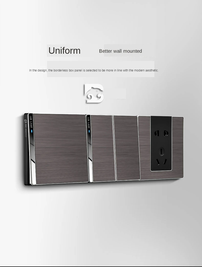 1 2 3 4gang, 1 2 vias,