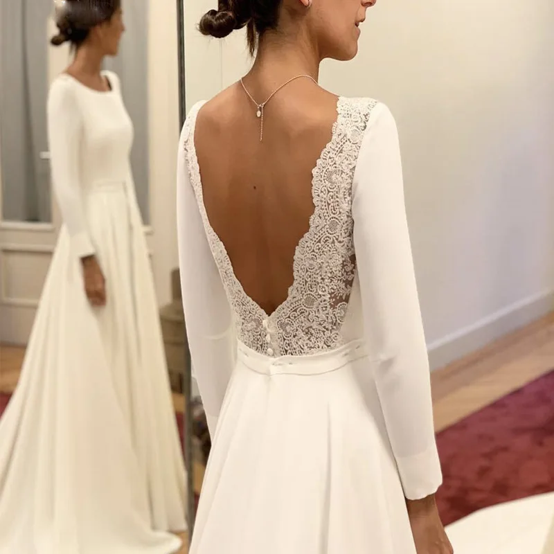 JIERUIZE-White-Long-Sleeves-Backless-Wedding-Dresses-A-line-Open-Back-Bride-Dresses-Wedding-Gowns-robe