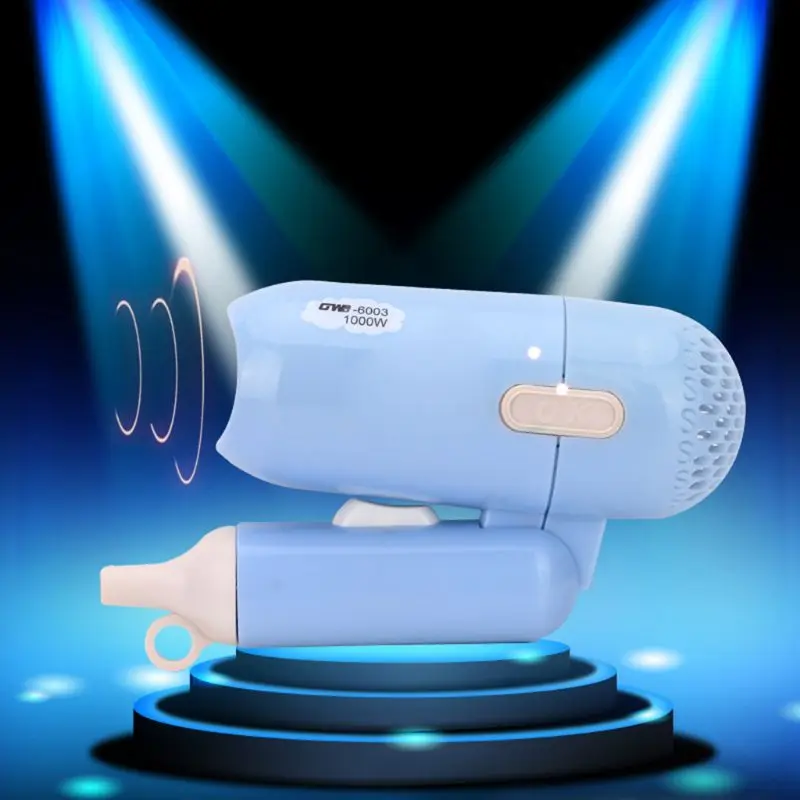 

Hair Dryer Mini Hot Cold Blower 1000W Handle Blow Hairdryer Styler Foldable Bathroom Home Travel Portable