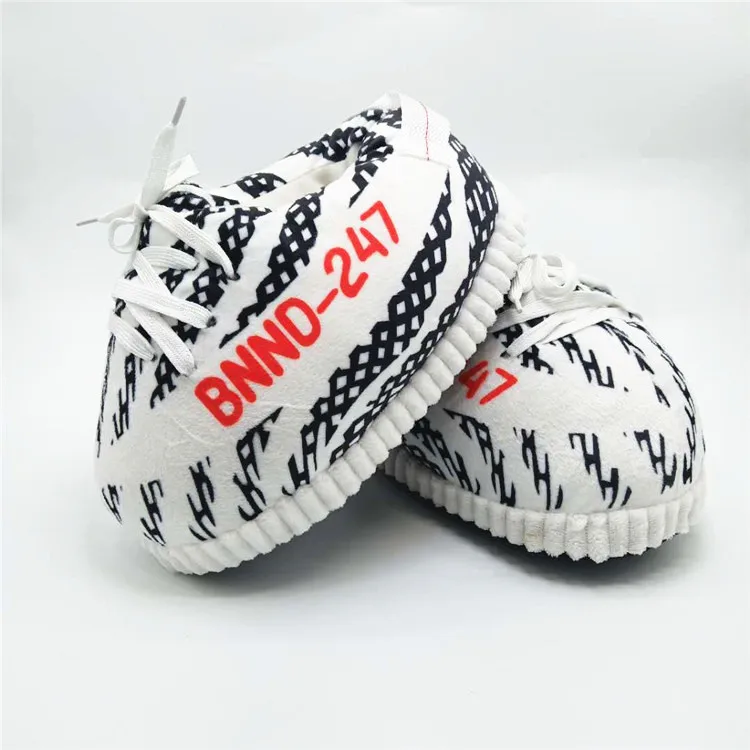 Striped black Унисекс; один размер; зимние теплые удобные кроссовки; женские модные домашние тапочки; женские повседневные шлепанцы; большие размеры - Цвет: Striped black