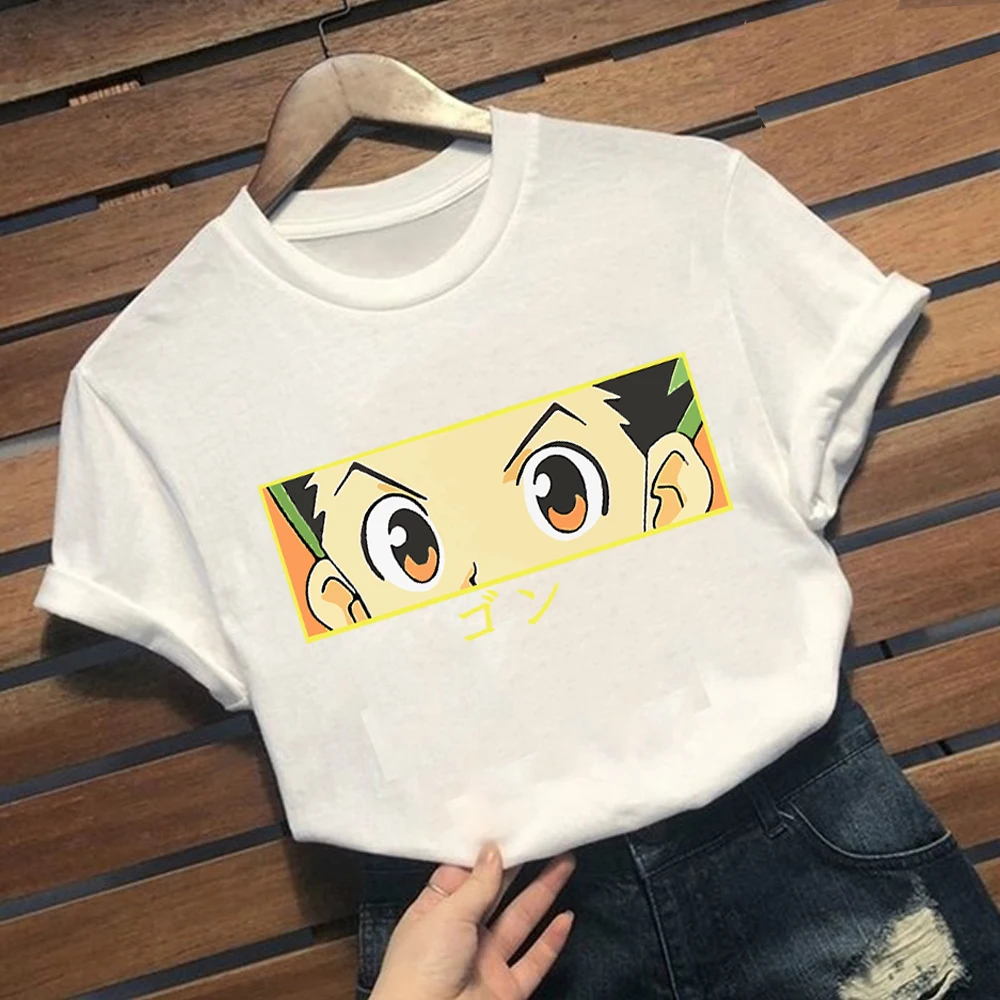 Anime Hunter X Hunter Gon Eyes Tshirt Personality Tops for Men/Women – test