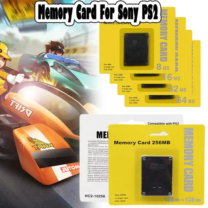 Megabyte Memory Card For Sony PS2 Memory Card 8/16/32/64/128/256MB Game