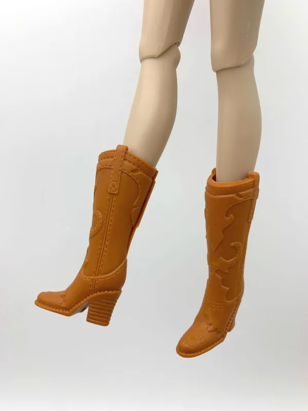 Хорошее качество кукольная обувь коричневые сапоги для Fr BB 1:6 куклы A122