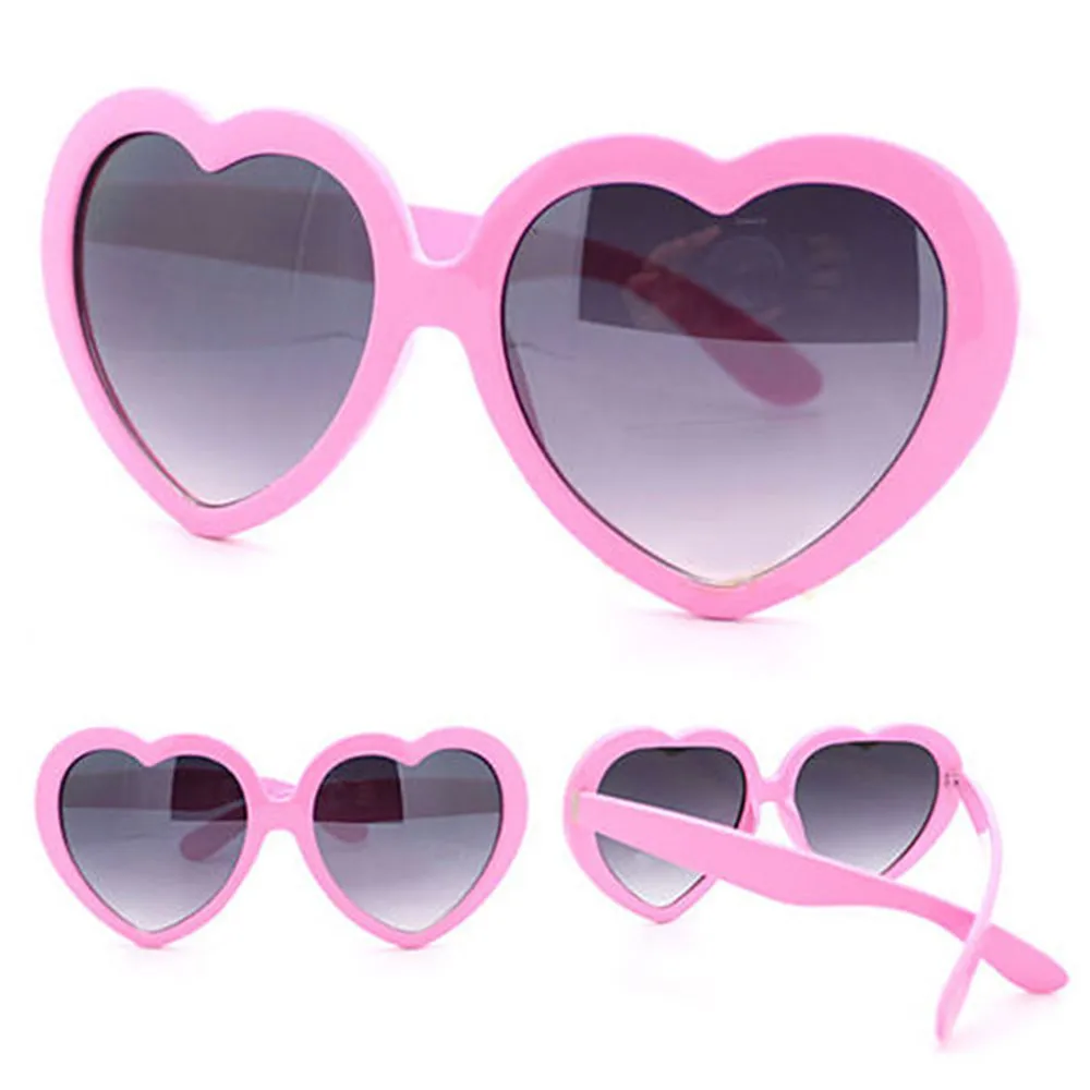 Lunettes de soleil à grand cadre pour femmes, lunettes de soleil en forme de cœur d'amour, lunettes de créateur de marque, lunettes mignonnes pour femmes, UV400, mode chaude