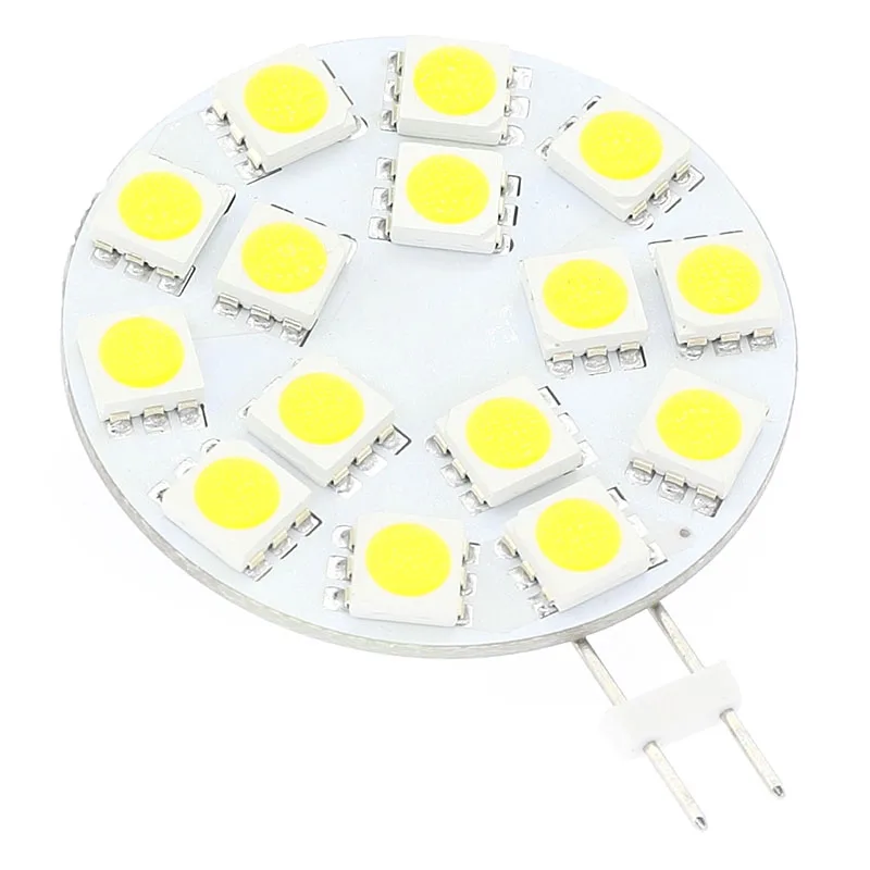 Бесплатная доставка 15led 5050 SMD LED диммируемая G4 База точечного света лодки морские