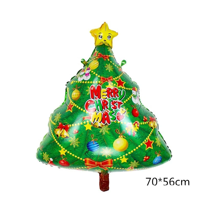 Фольгированные воздушные шары с надписью Merry Christmas|Украшения своими руками для