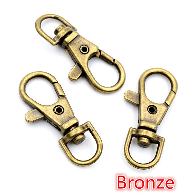 32mm 36mm 38mm Bronze Rhodium Gold Silver Plated Jewelry Findings,Lobster Clasp Hooks for Necklace&Bracelet Chain DIY