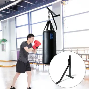 

In-stock Boxing Sandbag Rack Wall Bracket Heavy-duty Steel Suspension Rack Wall-mounted Fitness Training Frame Steel Material