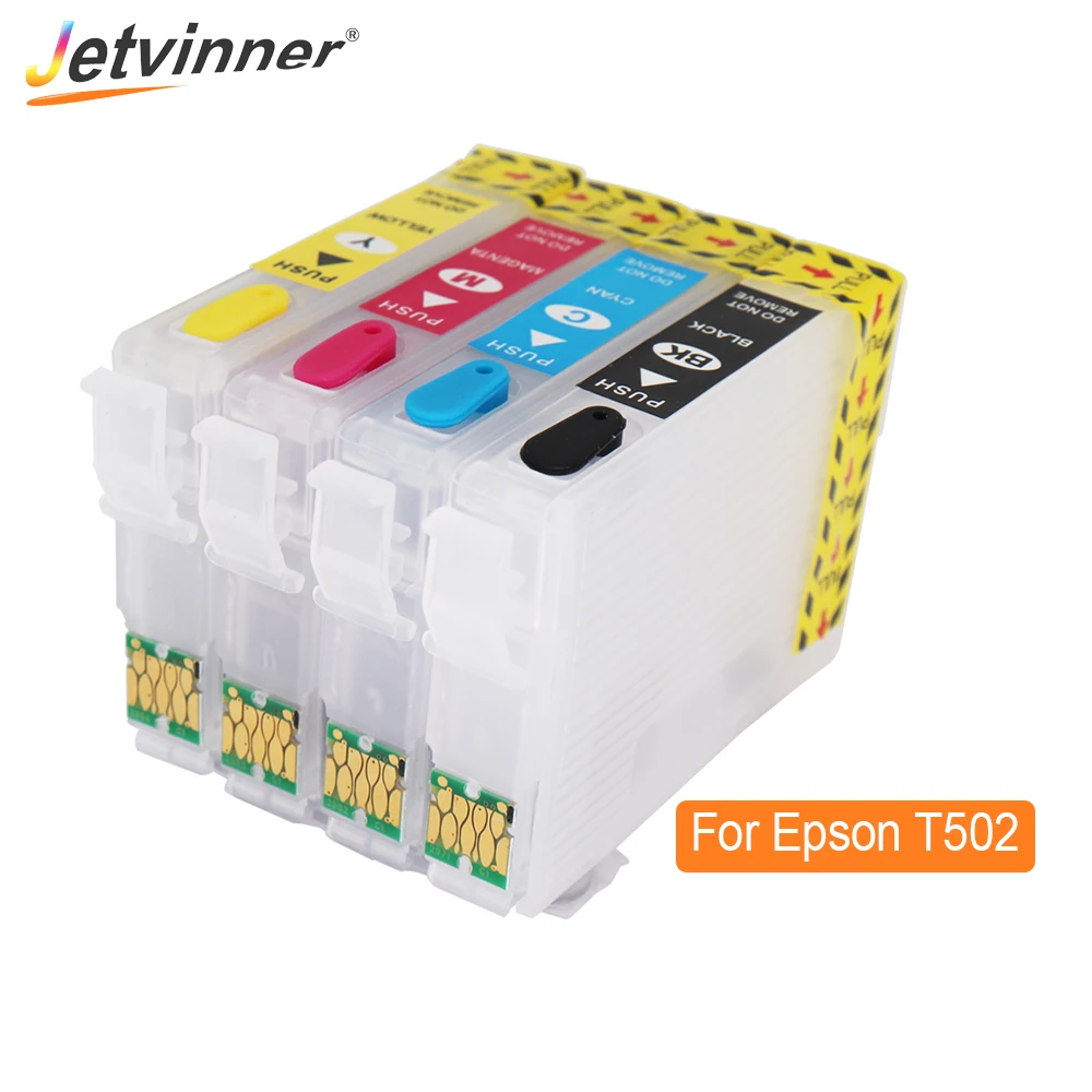 Jetvinner T502 502XL многоразовый чернильный картридж для Epson XP-5100 XP-5105 XP5100 5105 2860