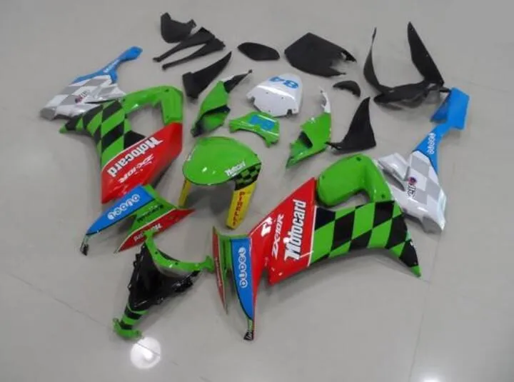 Новый комплект обтекателей для мотоцикла ABS подходит kawasaki Ninja ZX-10R ZX10R 2008 2009 2010 10R 08
