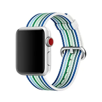 

Strap for Apple Watch 42mm New Canvas Band Blue/Sky Blue