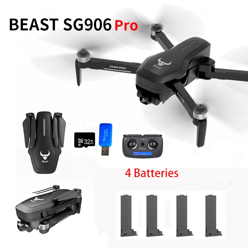 Sg906pro Gps Бесщеточный 4k Rc Дрон с 5g Wifi Fpv механический двухосевой анти-встряхивание