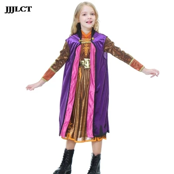 

Child In Halloween Costume New Arrival Anna Costume Cosplay Girl Snow Queen Dress