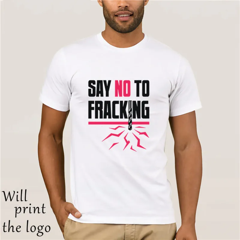 Скажите нет FRACKING окружающую среду футболка с протестом мужские детей размеров и