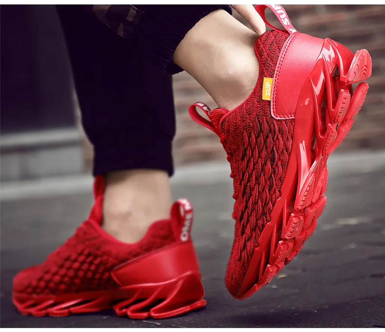 Large Size Running Shoes Summer Fly Netting Surface Mesh Shoes Breathable Lightweight Cushioning Running Shoes Gym Athletic Shoe