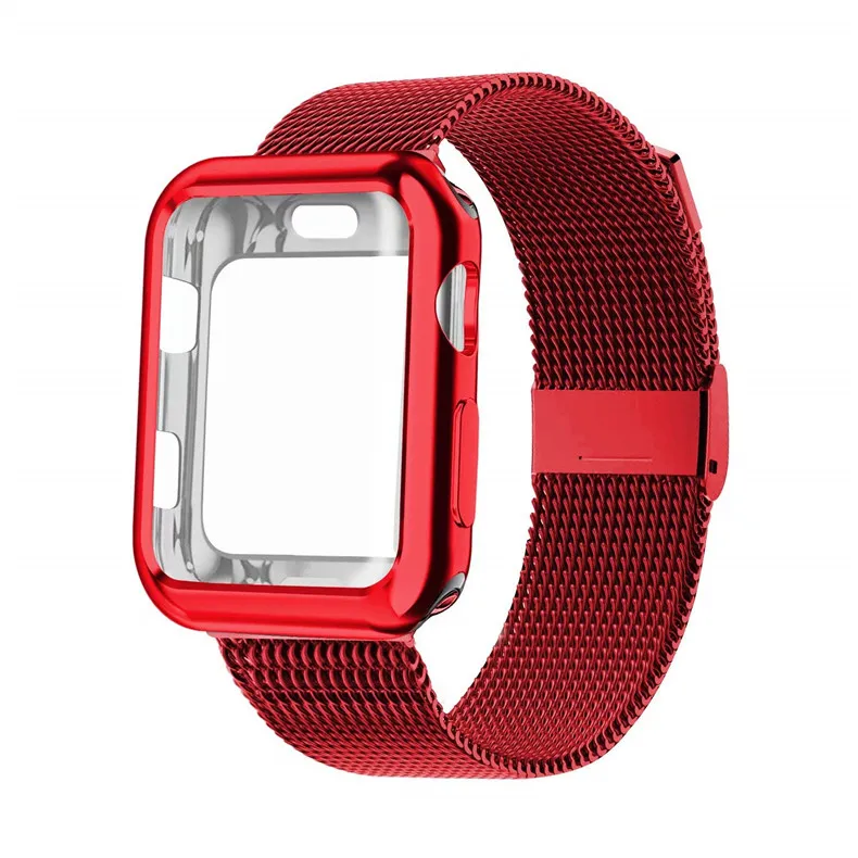 Чехол+ ремешок для apple watch band Mlianese Loop apple watch 5 4 3 band 42 мм 38 мм iwatch band 44 мм 40 мм correa pulseira bracelet
