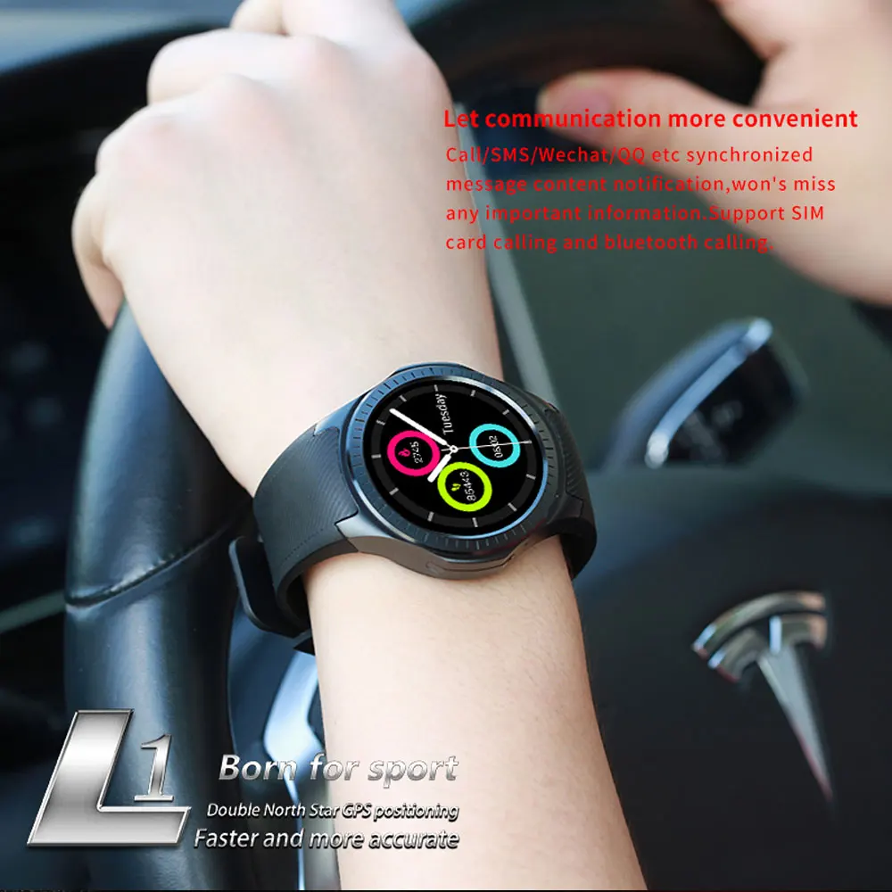 L1 Смарт часы мужские водонепроницаемые спортивные фитнес активности gps Smartwatch