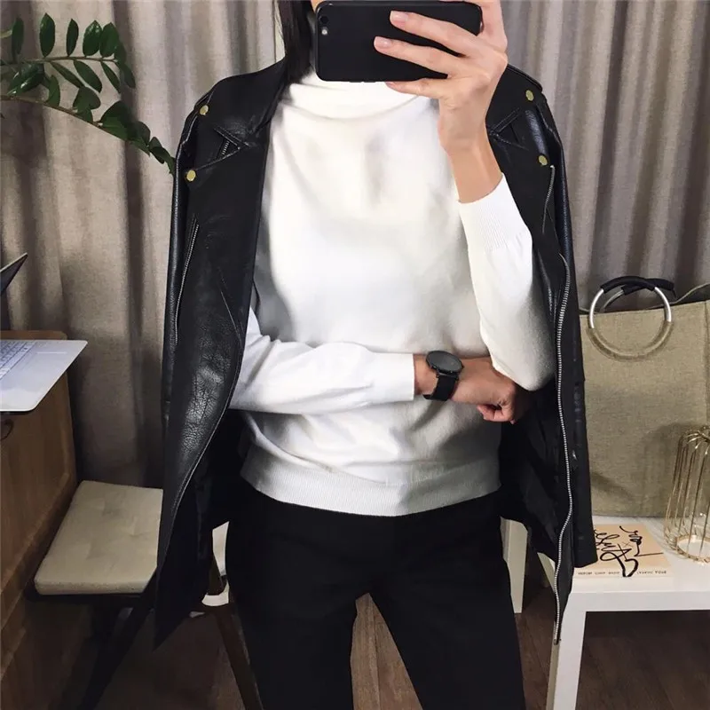 GCAROL, новинка, Женская водолазка, 30% шерсть, свитер, Осень-зима, конфетный джемпер, яркий вязаный пуловер, уличная одежда размера плюс S-3XL